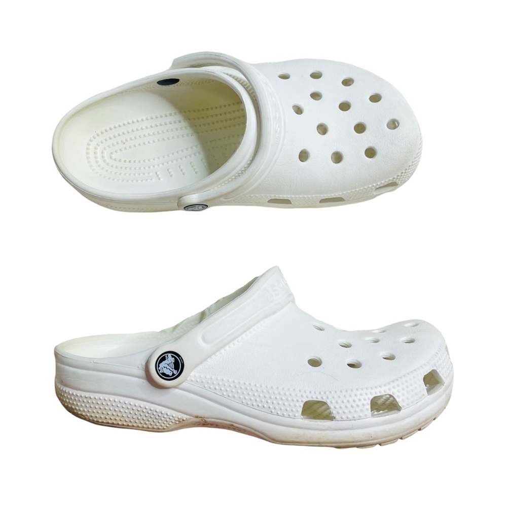 White Classic Crocs. - Picture 1 of 5